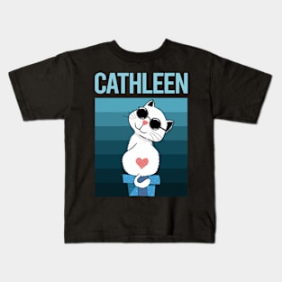 White Cat - Cathleen Kids T-Shirt